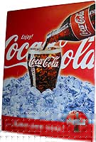 Coca Cola prægeskilt
